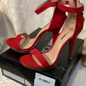 New Fashion Nova heel sandals shoes Sz 7.5